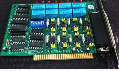 研华工业采集卡PCL-725  REV.A2 RELAY O/P + ISOLATED D/I