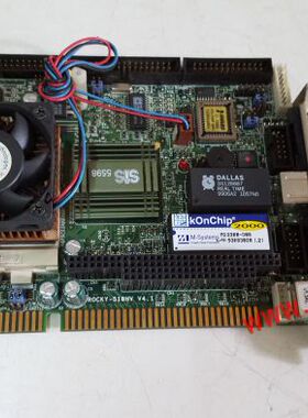 威达工控机主板 ROCKY-518HV  V4.1 带CPU 内存和风扇
