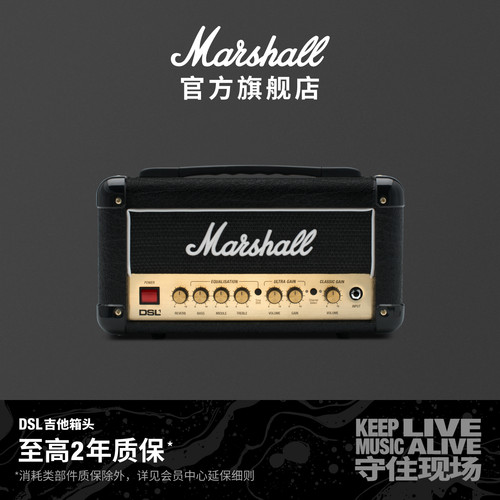 Marshall DSL系列马歇尔吉他音箱箱头全电子管分体式音响小巧便携