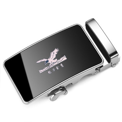 通用自动扣尼龙皮带扣头有卡槽皮带头3.8坦克纹单独皮带头扣头男