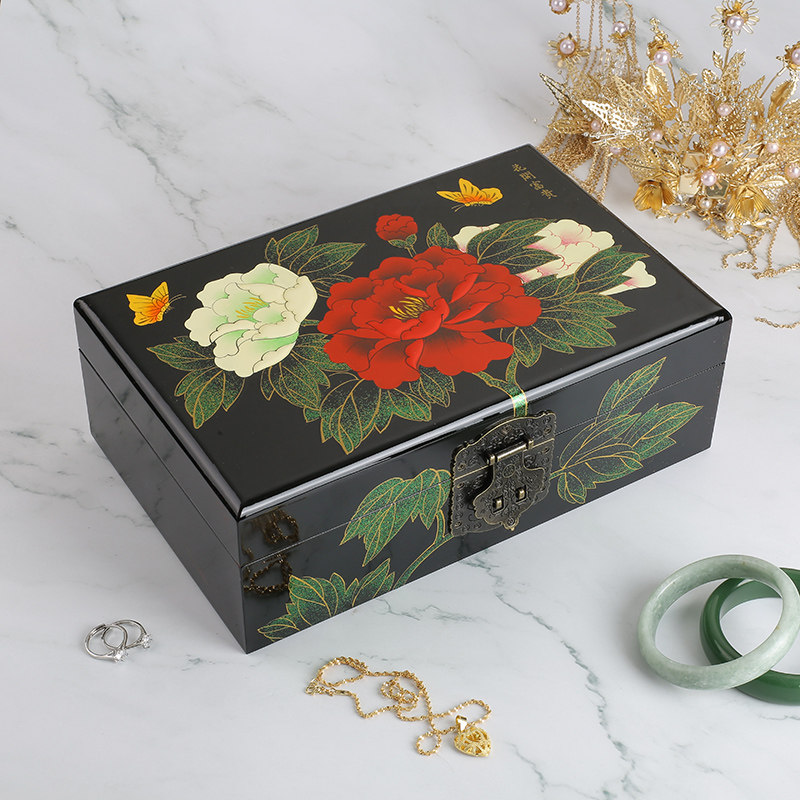项链珠宝首饰盒饰品首饰包装盒戒指手镯手链收纳盒项链小礼盒漆器,收纳整理,首饰盒,淘宝优惠券,粉丝福利购,淘宝优惠卷