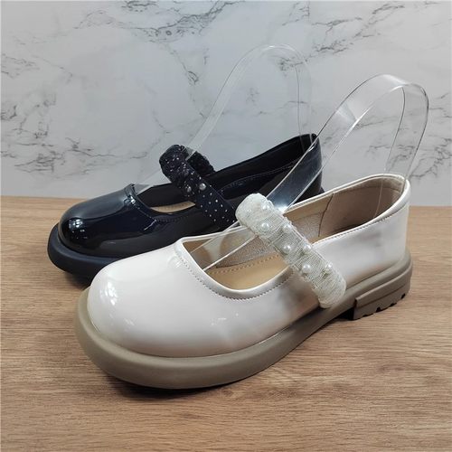 品牌同款漆皮玛丽珍鞋女2025秋季新款浅口平底单鞋学院风乐福鞋潮