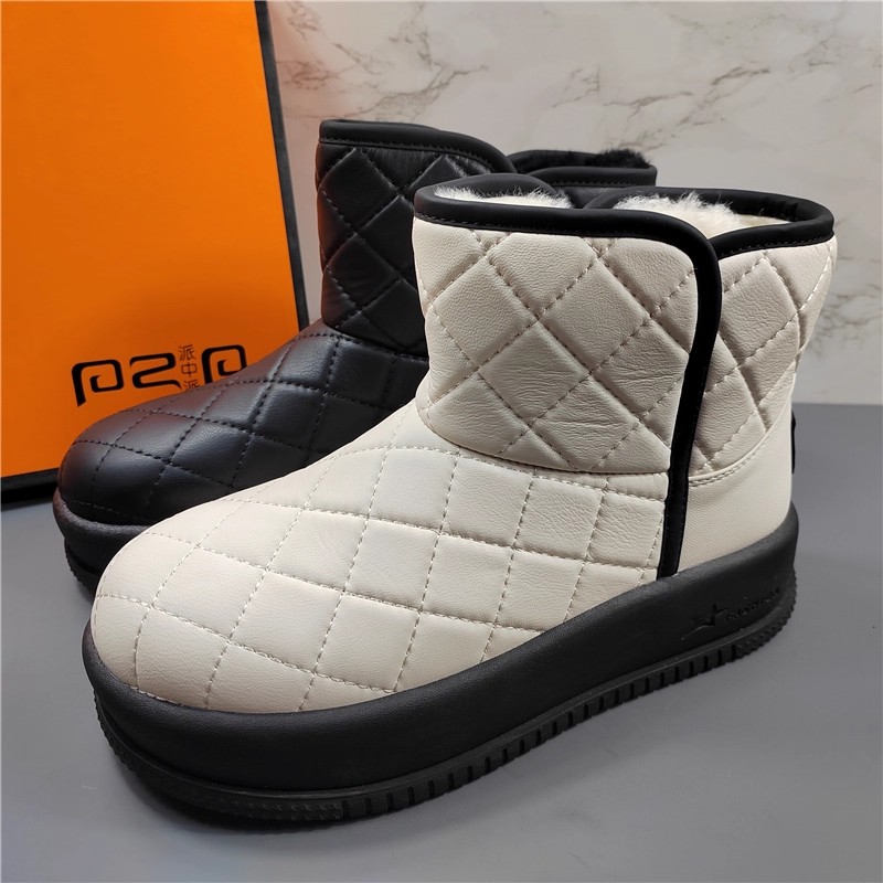 加绒加厚棉鞋防水防滑短靴