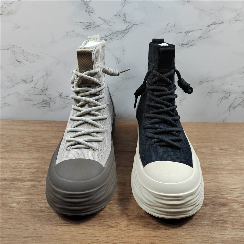 袜子靴休闲一脚蹬高帮鞋