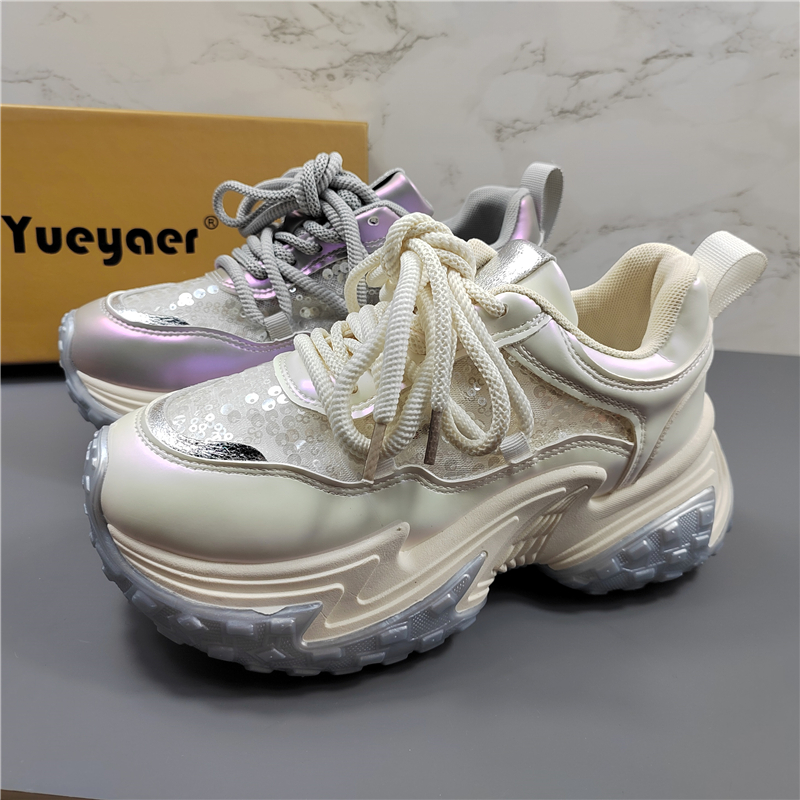 月芽儿正品厚底老爹鞋休闲运动鞋