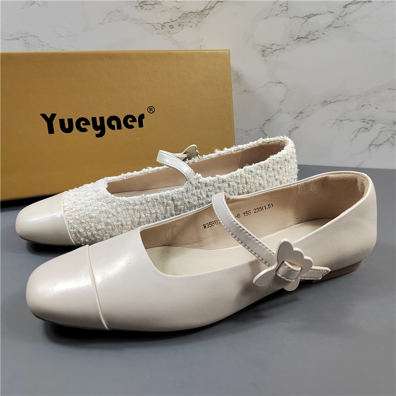 月芽儿真皮牛皮复古玛丽珍鞋女2026春季新款一字扣浅口平底小皮鞋,女鞋,玛丽珍鞋,淘宝优惠券,粉丝福利购,淘宝优惠卷