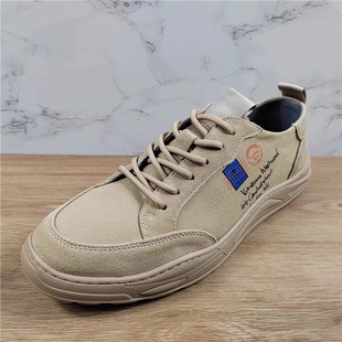 处理真皮板鞋 运动休闲鞋 男2025春秋新款 男士 透气百搭皮鞋 品牌断码