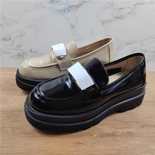 品牌撤柜断码真皮乐福鞋女小皮鞋