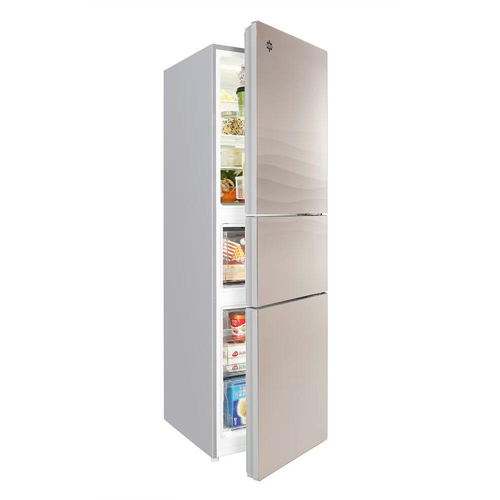 格力晶弘冰箱231家用三门风冷无霜节能电冰箱变温软冷冻玻璃面板