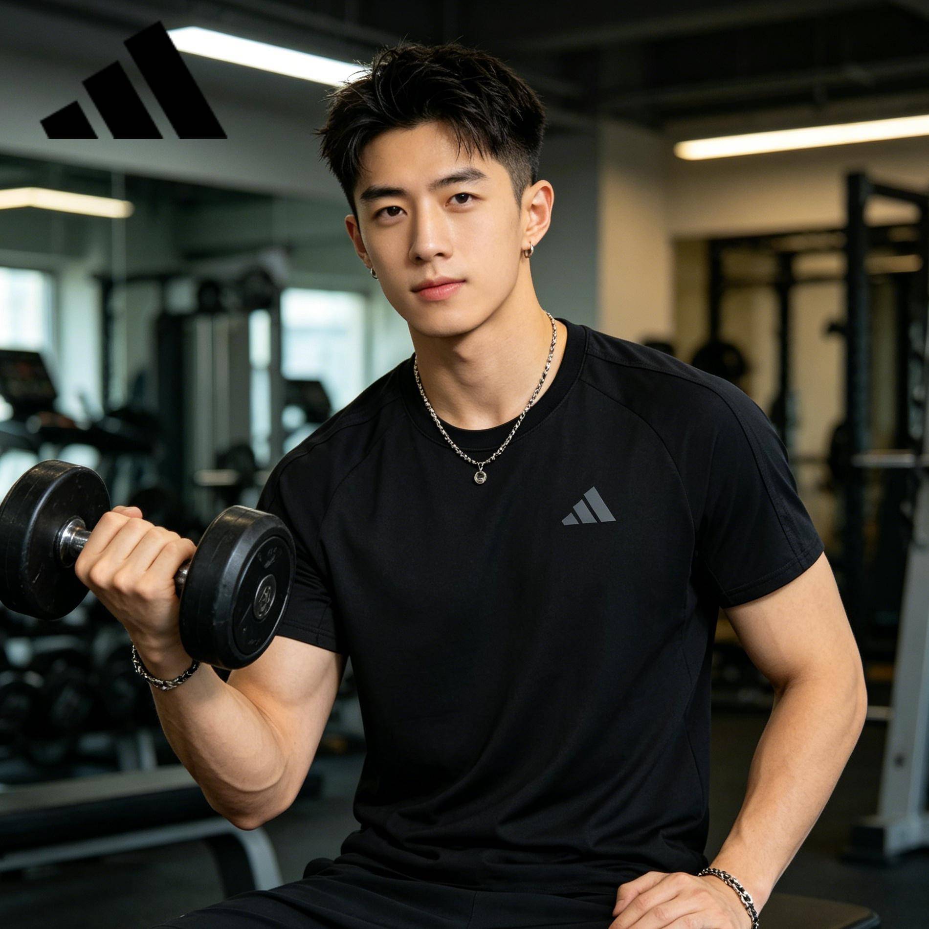 Adidas阿迪达斯运动T恤男士透气速干短袖清凉夏季薄款官方正品