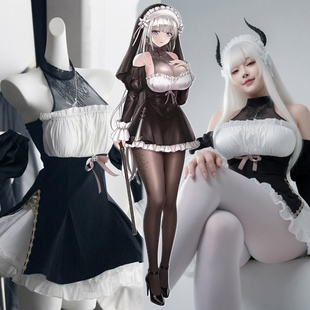 火华家原创设计 SiNiSistar2莉莉娅修女纯欲蕾丝制服勒肉衣 现货