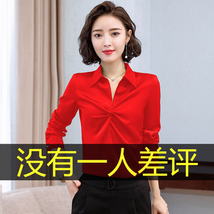 女长袖 秋季 2026年秋装 时尚 洋气衬衣百搭休闲上衣寸 新款 雪纺衬衫