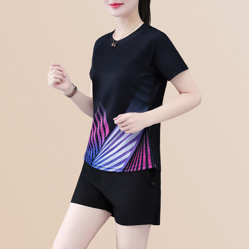 羽毛球服运动时尚套装夏季两件装