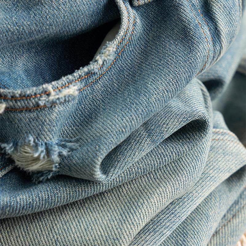 ITS GOING TO BE DIFFERENT  DESIGN SENSE EDGE HIGH WAIST MICRO CONE DENIM BANANA PANTS WOMAN 2023 SPRING HOME 900Y
