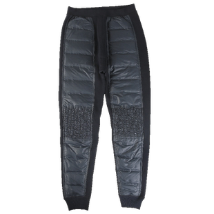 雅鹿羽绒贴片保暖裤三层加厚棉裤男内穿加绒打底内裤女加肥大码冬