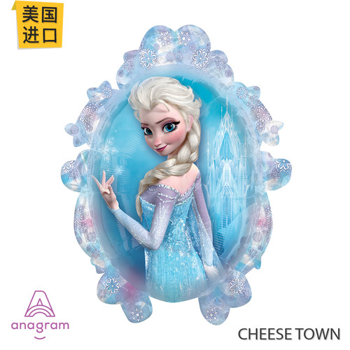 冰雪奇缘艾莎反面安娜立体花边