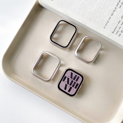 星光色保护壳膜适用于applewatch89苹果手表iwatch7se6半包全包壳