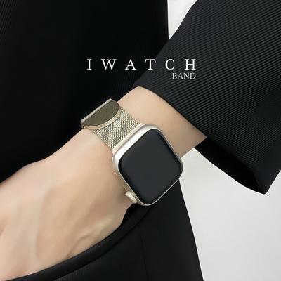 适用iwatch米兰尼斯金属磁吸表带