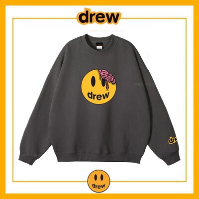 drew残缺笑脸圆领卫衣