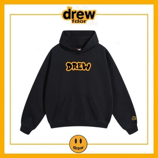 Drew字母连帽卫衣男女潮牌欧美高街贾斯汀比伯宽松情侣帽衫 外套潮