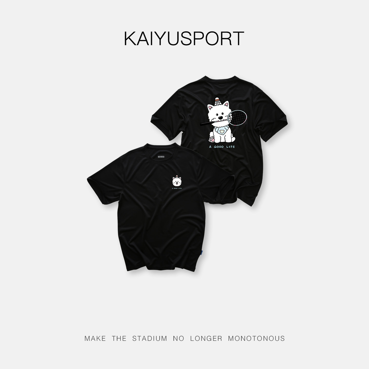 男女羽毛球服文化衫速干短袖上衣 卡通印花运动T恤 透气队服印字