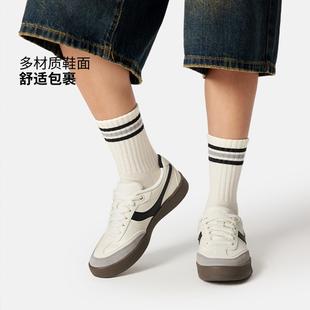 李宁正品 AEPV082 征荣92S女子舒适柔软复古低帮轻便运动滑板专业鞋