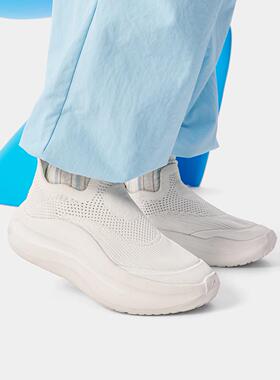 李宁正品云浪slip on女子潮流百搭舒适软弹一脚蹬休闲鞋AGLV028