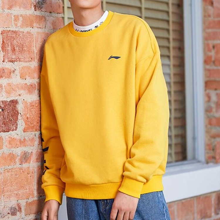 中国李宁套头卫衣男女同款情侣走秀运动服外套AWDR609