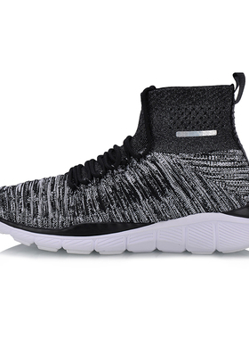 Lining/李宁正品一体织透气男女同款高帮运动训练跑步鞋AFHN013