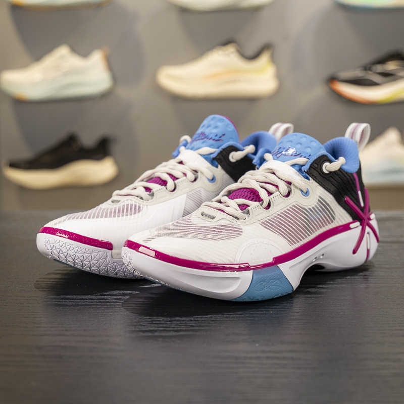 李宁正品2025新款男子防滑耐磨舒适百搭实战运动篮球鞋ABPV021-4