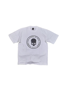 Lmyer  Number Nine 骷髅黑白双色休闲基础短袖 情侣同款T恤