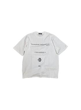 Lmyer Undercover EVA 标语0号机宽松休闲印花T恤短袖