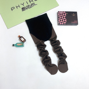 飘花伊人720打底裤 袜收腹提臀空姐袜 黑丝黑透肤连袜子假透肉连裤