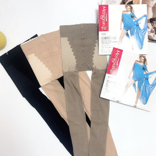 袜夏 袜超薄天鹅绒比基尼裆加大防勾丝连裤 正品 梦韵6123丝袜打底裤