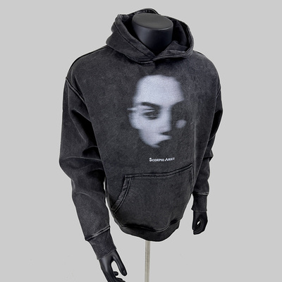 MANYSTON国潮美式高街连帽卫衣