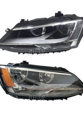 适用大众新速腾Jetta MK6 12-18款卤素前大灯前照灯总成欧版美版