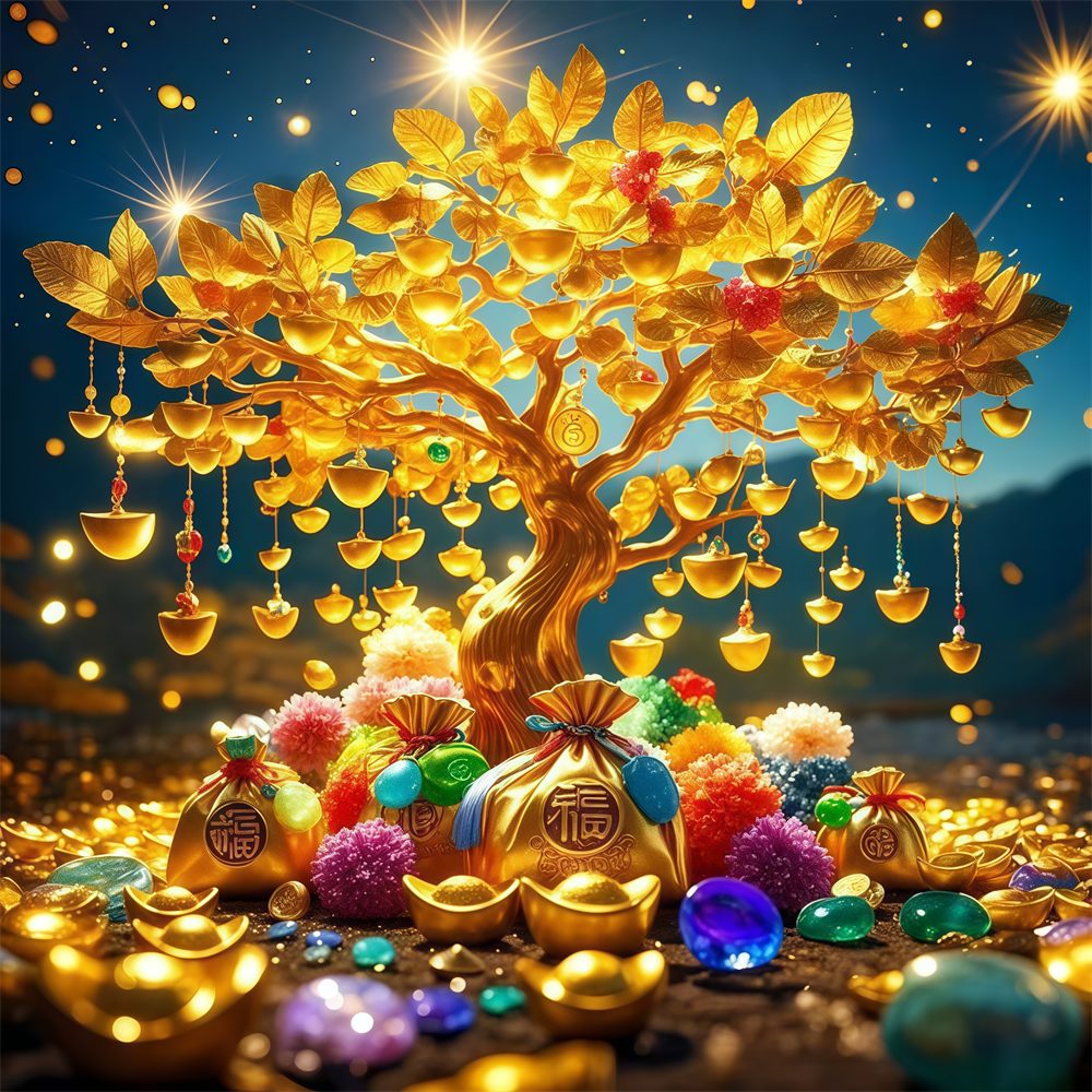 新款摇钱发财树装饰贴画客厅卧室商铺墙面招财求财壁纸自粘贴防水,家居饰品,软装墙贴,淘宝优惠券,粉丝福利购,淘宝优惠卷