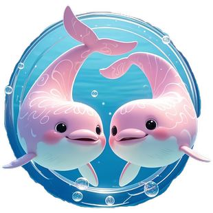 创意海豚戏水装饰贴纸卫生间浴室玻璃门专用自粘贴画防水3D仿真