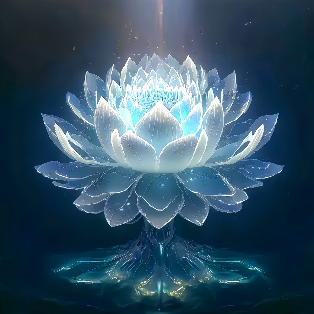 创意特效莲花贴纸玄关客厅卧室高清家居墙面装饰贴画防水自粘贴