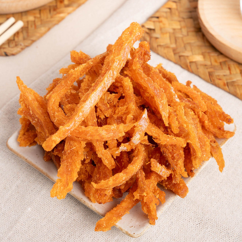 香港华园红烧鱼柳袋装香酥明太鱼干零食港味休闲食品辣味即食海鲜