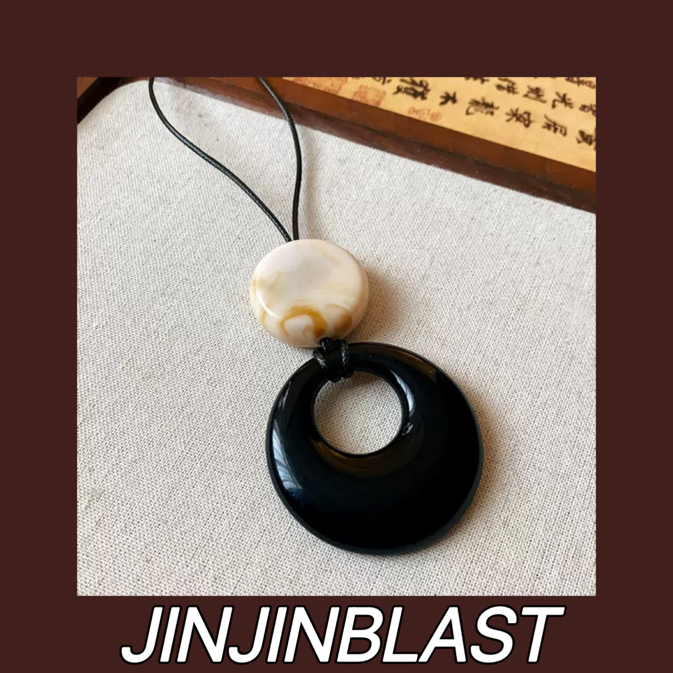 【金金balst】“玲珑玦”新中式圆环细绳气质项链