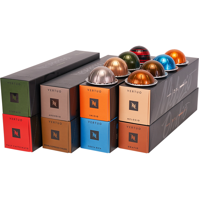 Nespresso奈斯派索胶囊黑咖啡粒美式Vertuo系列馥郁浓醇80颗官方