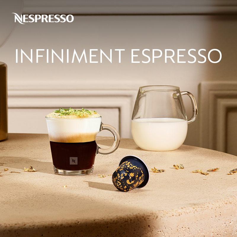 NESPRESSO胶囊咖啡 挚爱巴黎浓缩 瑞士进口意式浓缩黑咖啡10颗装