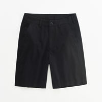 Hanxu Lyocell cotton casual shorts for men, summer loose straight-leg capri pants, breathable and versatile, solid color straight-leg for men thumbnail 3