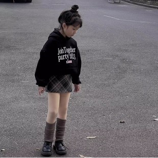 女童裙子春秋冬2025儿童半身裙裤 短裙 日系菱格裙中大童呢子裙韩版