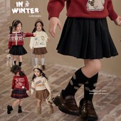 宝宝毛呢百褶裙女童加绒半身裙裤 2025春秋冬休闲韩版 学院风jk短裙