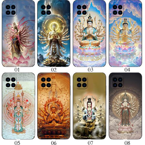 千手观音 适用 华为 nova8 SE/9C/7i/红米Note13/Pro+/K70/10A/6/OPPO A92/A72/Reno4/A15/A35/V13手机壳