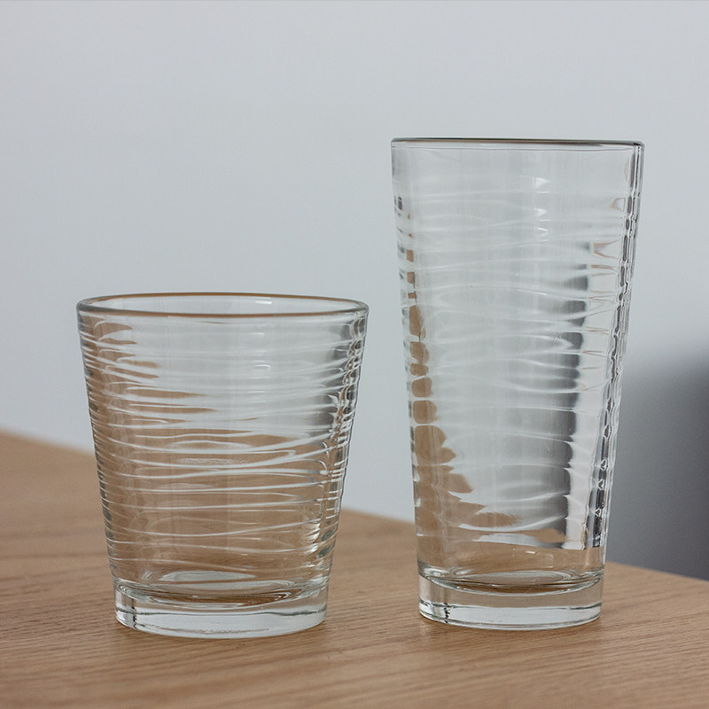 利比Libbey波纹玻璃杯家用耐热水杯奶茶杯啤酒杯漱口杯好看牛奶杯,餐饮具,玻璃杯,淘宝优惠券,粉丝福利购,淘宝优惠卷
