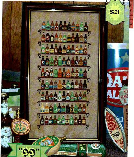 2020新款精准印花十字绣 客厅卧室欧式杂志款亚麻色布 99个啤酒瓶|ruв категории домашний ткань, вышивка крестом и инструментов, принадлежностей, вышивка крестом suite - от Buy2taobao.com для оказания профессиональной услуги покупки агента Taobao