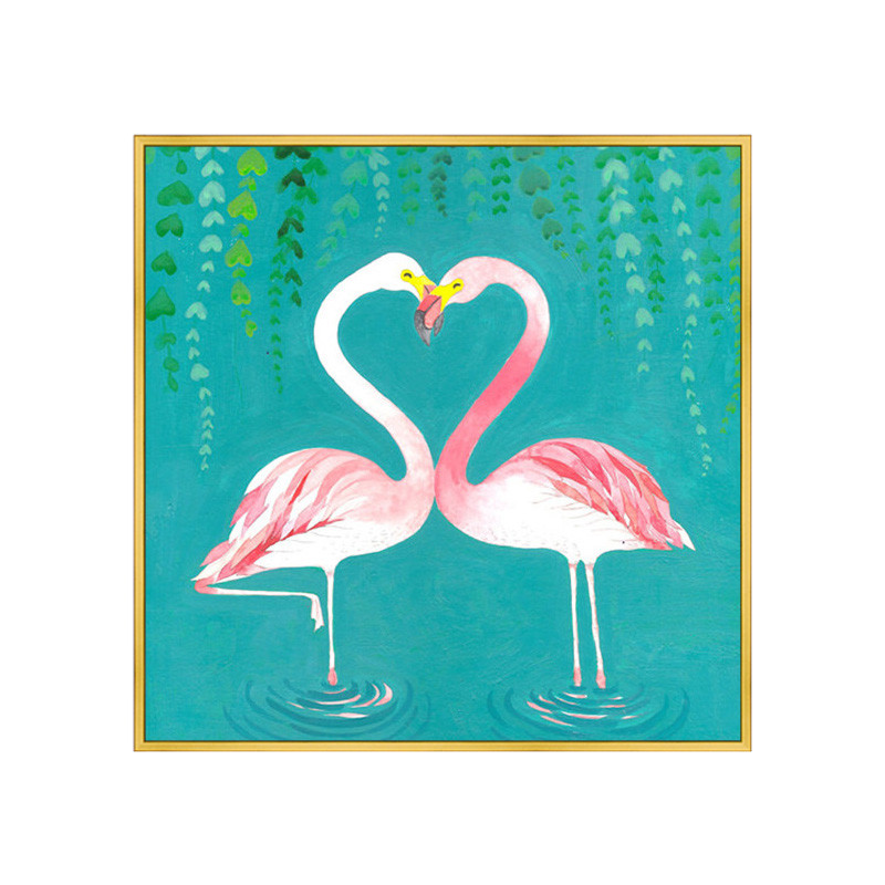 新北欧风客厅装饰画沙发背景墙创意动物挂画背景餐厅会所晶瓷画图片